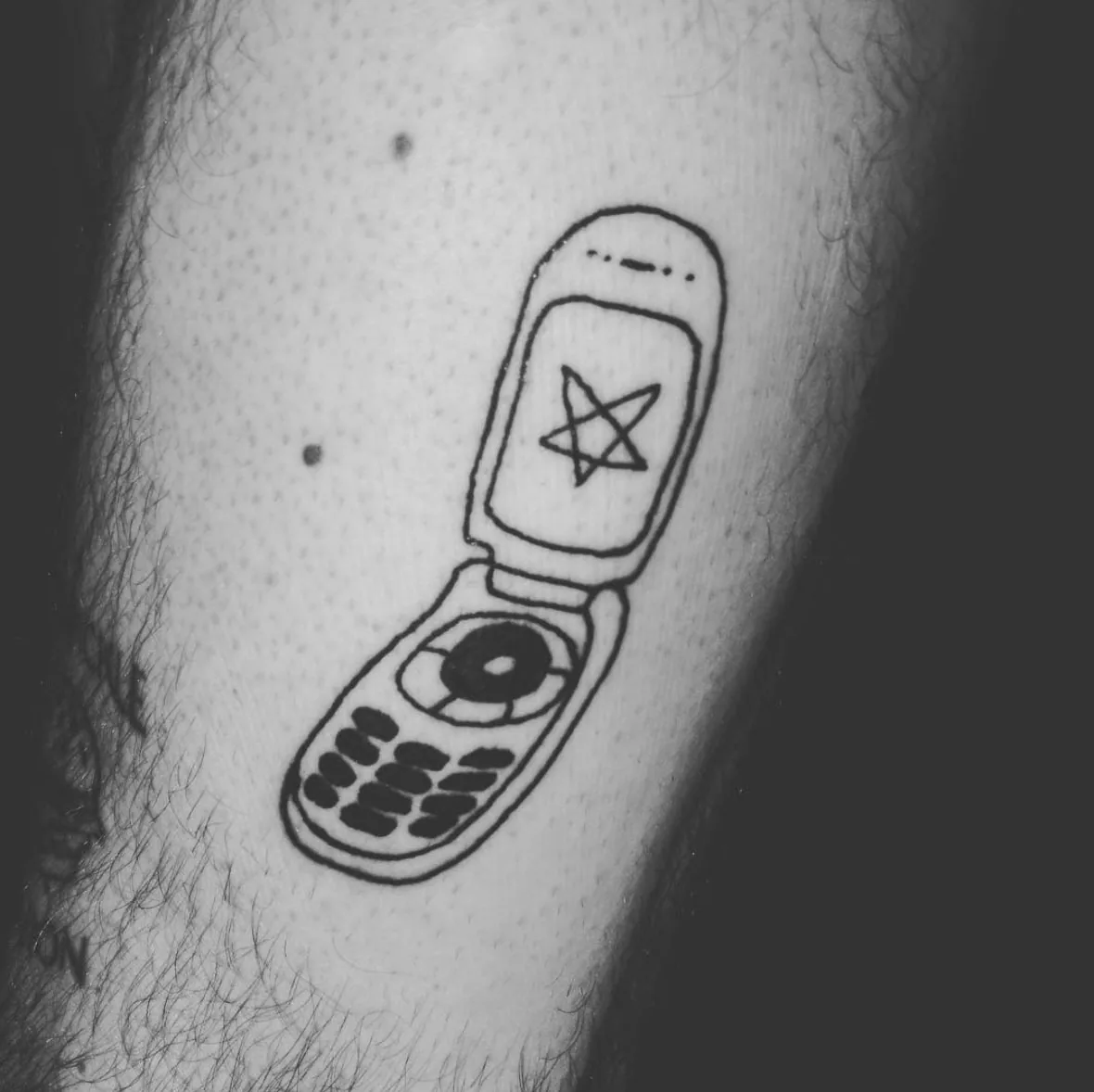 Stick and poke tattoos visual example